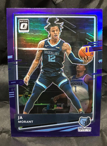 【パープル】 ジャ・モラント Ja Morant 2020-21 Panini Donruss Optic トレーディングカード