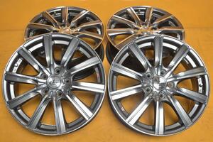 221031500747210　weds　レオニスCL　17×6.5J　+53　5H　PCD114.3　ハブ径73mm　アルミホイール4本セット