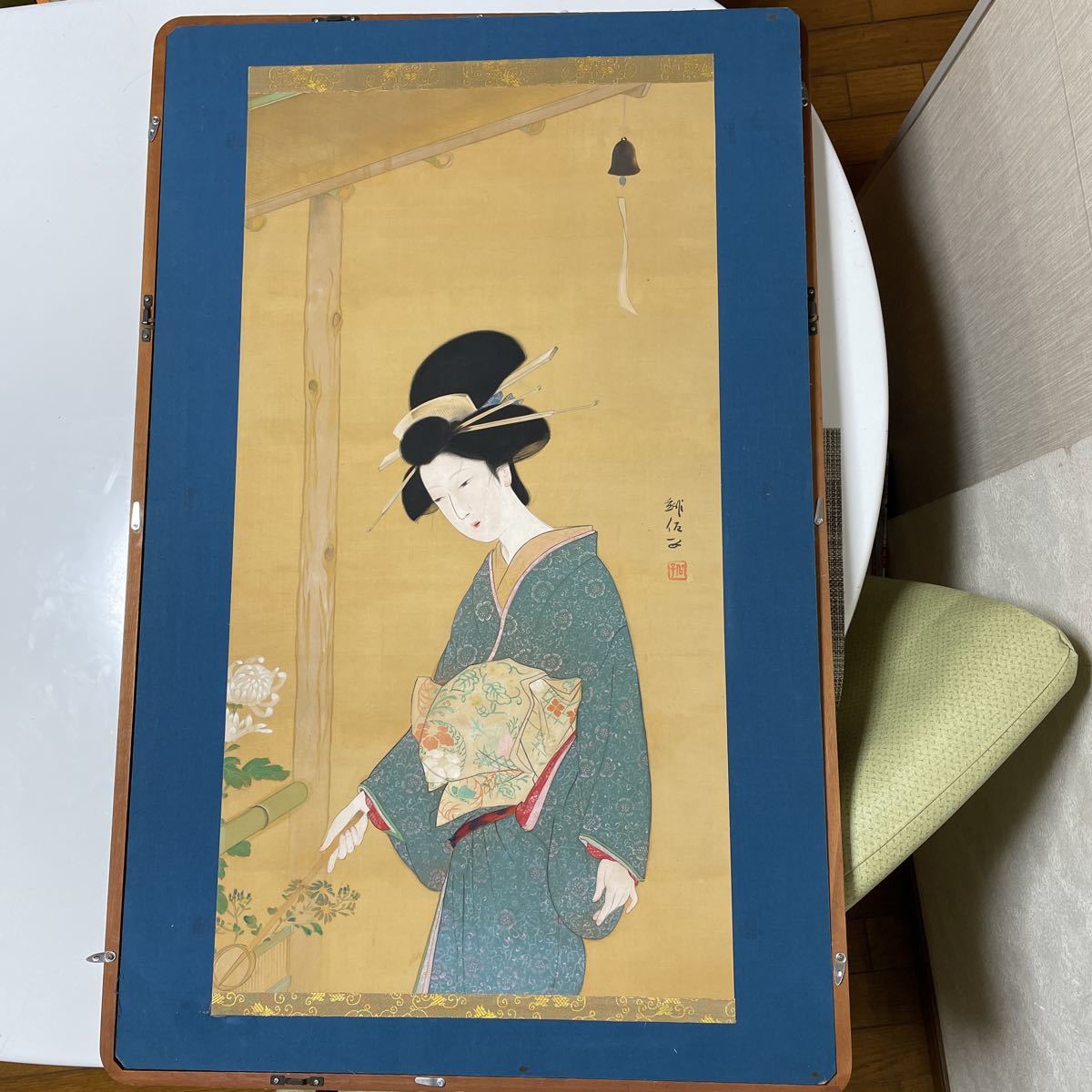 Achat instantané ! Copier Kajiwara Hisako/Portrait de belles femmes peintes à la main (Recherche : Kabuki, Maïko, Ito Shinsui, Kaburagi Kiyokata, Uemura Shōen, Eiho, Kikuchi Keigetsu, Shima Seien, Kitani Chigusa, Ikeda Shōen, Ito Shoba), Peinture, Peinture japonaise, personne, Bodhisattva