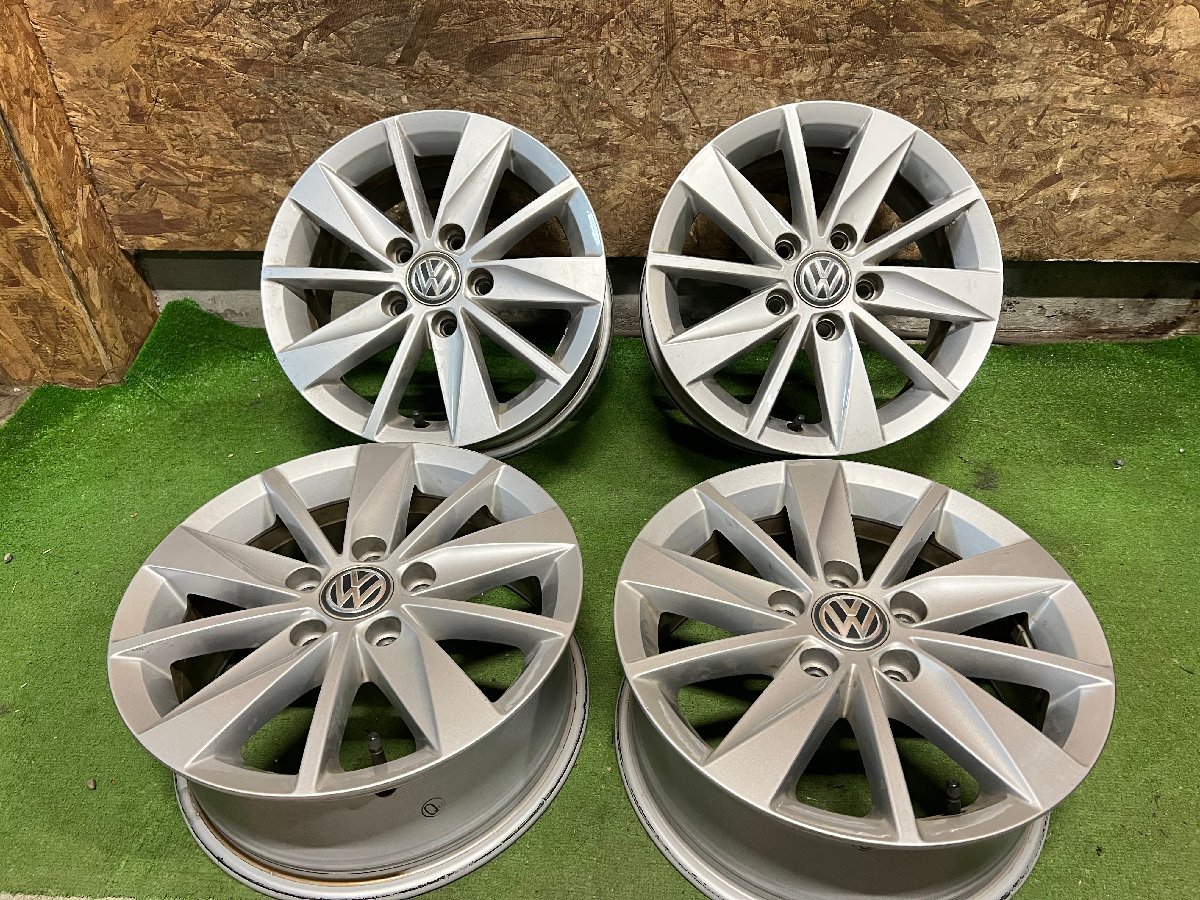 ほぼ新品】 VW フォルクスワーゲン 純正 15インチ 6J +43 PCD112 5H