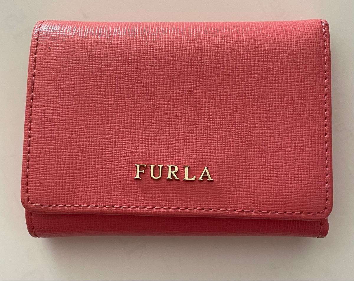 新品】 FURLA BABYLON 三つ折り財布 レッド系 ボルドー エンジ