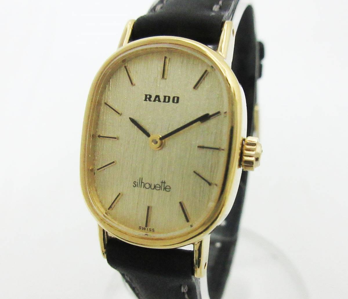 58 RADO ラドー時計 レディース腕時計 希少 リューズレス 新品ベルト-