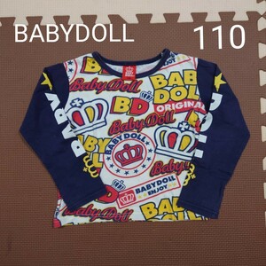 【110】BABYDOLL　ロゴプリント　ロンT