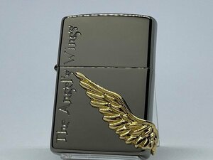 送料無料 ZIPPO[ジッポー] ANGEL'S WINGS(エンジェル ウィング) ブラックニッケル PAW-R3