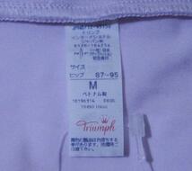 送料無料 新品 2枚セット 2枚組 Triumph トリンプ NUDE FEEL490 レギュラーショーツ Мサイズ パープル TR490 Hikini　SET-041_画像5