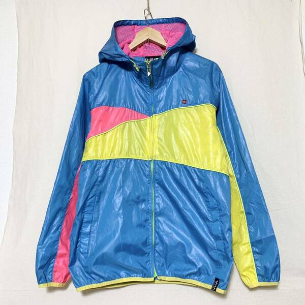 Quiksilver(AUS)NEON ADIKTビンテージカラーブロックパーカ