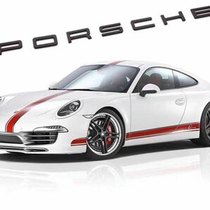 PORSCHE ポルシェ リア エンブレム マットブラック