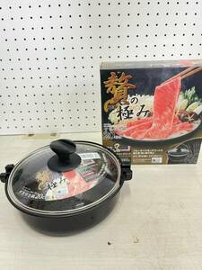 [C-085] saucepan for sukiyaki pearl metal corporation HB-3256 used super-discount cooking 