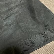 新品　正絹 喪服用　帯締め帯揚げセット　⑦ 和装小物 黒　流水に花模様　丸組み_画像4