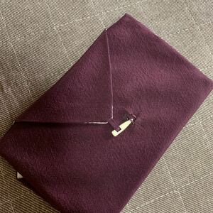 未使用　台付き帛紗　ふくさ　紫