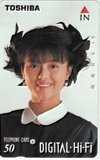 テレカ テレホンカード 薬師丸ひろ子 DIGITAL Hi-Fi 東芝 JY001-0124
