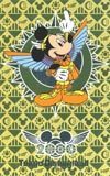 テレカ テレホンカード ミッキーマウス 2000 ゴールドメタリック DM001-0063