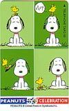  telephone card telephone card Snoopy PEANUTS 50TH CELEBRATION CAS11-0130