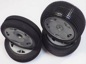  ideal . Tamiya 2. buggy for carpet . surface for bonding settled original tire set F/R for 1 vehicle (F: sponge specification ) unrunning goods ( 2WD DT-02DT-03