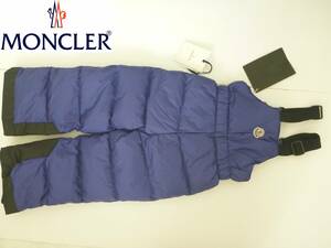 新品 MONCLER モンクレール ★キッズ　紺　ネイビー系　ダウン　防寒サロペット　3歳　100