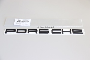 ## new goods [ Porsche original ] mat black emblem [PORSCHE] Porsche 911 991*997*996*993*964*930*901 besides 