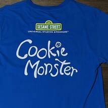 セサミストリート クッキーモンスター Tシャツ ユニバーサル・スタジオ・シンガポール Sesame Street Cookie Monster shirt_画像3