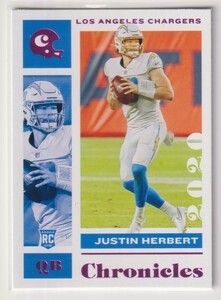 NFL JUSTIN HERBERT 2020 PANINI CHRONICLES FOOTBALL CHARGERS Pink ジャスティン・ハーバート チャージャーズ