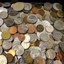 外国コイン 約6kg まとめ アメリカ イギリス フランス ヨーロッパ 韓国 香港 古銭 大量 骨董 海外 硬貨 貨幣_画像3