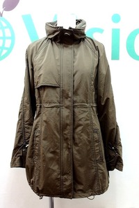 nicole Nicole nylon . military jacket half coat 38 khaki series 