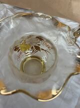 ◆昭和レトロ　金彩　ガラスの花瓶　花器◆A-3413_画像8