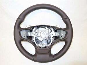  new same! paddle attaching! ES300h AXZH10 Lexus original leather steering gear steering wheel Brown 864A1-33020 LS500 GVF50 GVF55 UX control number (W-ZX04)
