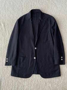 MICHELANGELO size50 イタリア製ネイビージャケット 紺ブレ ネイビーブレザー ポップサック ミケランジェロ ナポリ KEY jacket 白ボタン