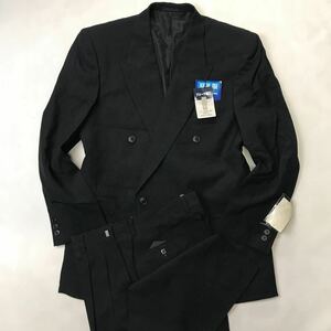 新品★激安/NicolaPisano/礼服ダブルスーツ/サイズXL AB6 /ブラック　黒/ノーベンツ/冠婚葬祭　アジャスター付　良品質