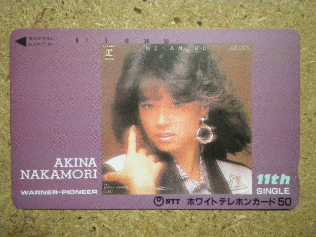 □中森明菜 テレホンカード 枚 テレカ 雅虎拍賣代購