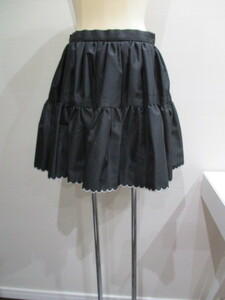  Dress Camp DRESS CAMP Mini flair skirt black made in Japan 