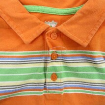 ベビーギャップ 半袖ポロシャツ カットソー ボーダー 男の子用 90サイズ 橙 ベビー 子供服 baby Gap_画像6