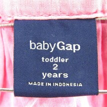 ベビーギャップ フリルミニスカート インナーショーツ付 春夏 女の子用 2years 95サイズ ピンク ベビー 子供服 babyGAP_画像2