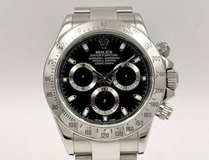 ROLEX ロレックス コスモグラフ デイトナ 116520 Y番 SS 黒 ブラック 国際サービス保証書 メンズ 自動巻 腕時計の商品画像