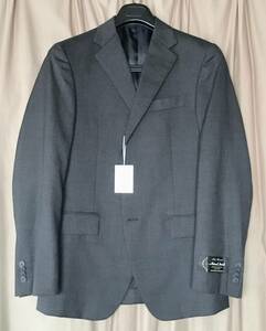 未使用 BUONA GIORNATA スーツ M 濃灰 3B ノータックパンツ オーストラリア産ウール