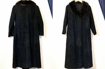 ROTINY！MINK FUR COAT！ミンクファーコート！ロング！毛皮！リアルファー！ベルベット！ダブル！ロティニー！ブラック！ブラウン！黒！茶_画像4