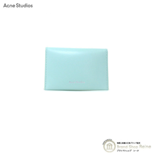  Acne s Today oz (ACNE STUDIOS) folding leather card holder card-case FN-UX-SLGS000104 pearl green ( new goods )