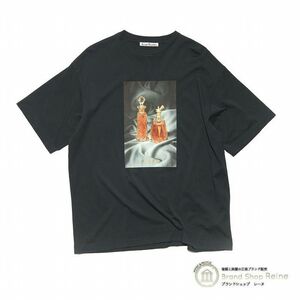  Acne s Today oz (ACNE STUDIOS) digital puff .-m print T-shirt black XS( new goods )