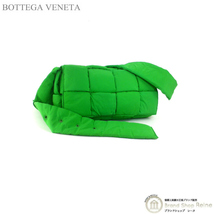 ボッテガ ヴェネタ （BOTTEGA VENETA） イントレ ナイロン パデッド テック カセット ショルダー バッグ 628951 パラキート（美品）中古_画像1