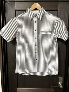 original fake KAWS stripe shirt オリジナルフェイク　カウズ　ストライプ　半袖シャツ 希少