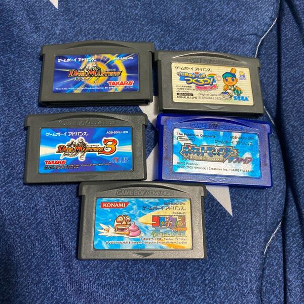 GBA ゲームボーイアドバンスソフト5点セット