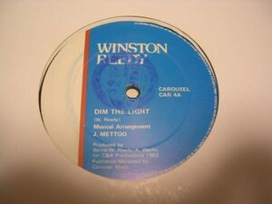 ●Reggae Lovers Lock 12inch●WINSTON REEDY/ DIM THE LIGHT