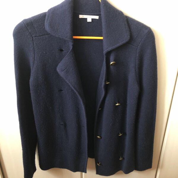 GAP ニット紺ブレジャケット・XS