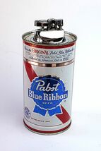 1970's PABST パブスト BEER ビール ビンテージ 缶型卓上 ライター 検 看板 ハムズ バドワイザー COORS アドバタイジング ミラー BUD LIGHT_画像1
