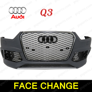  Audi Q3 - RSQ3 face change previous term front bumper radiator grill chrome body kit 8UCCZF 8UCPSF 8UCHP