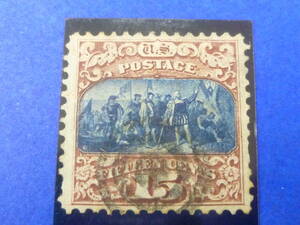 22L　A　№64　アメリカ切手　初期　1869年　SC#119　15c(Ⅱ)　使用済　