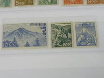 23　A　管B　日本切手　1948-49年　産業図案　#264-73の内　計10種　未使用LH～OH・VF　【型価 32,150円】_画像4