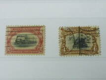 23　A　№50　米国切手　1901年　SC#295-99の内　パン・アメリカン博覧会　計3種　使用済　_画像2