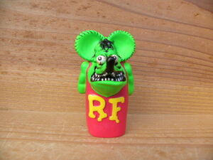 Rat Fink ライター キャップ 蛍光グリーン [RAF253GG] ラットフィンク MOONEYES ムーンアイズ キーリング キーホルダー