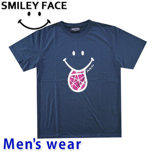 スマイル ニコちゃん 半袖 Tシャツ メンズ スマイリー SMILE グッズ 12229502 Lサイズ NB(ネイビー)