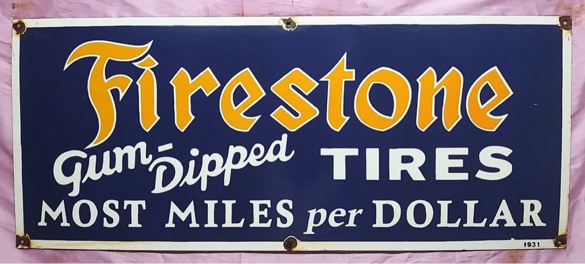 全品送料0円アンティーク/コレクションFIRESTONE 看板の値段と価格推移は?|74件の売買情報を集計した